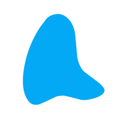 blue fluid blob
