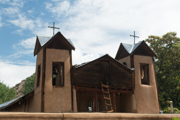 Towers of El Santuario de Chimayo - 1