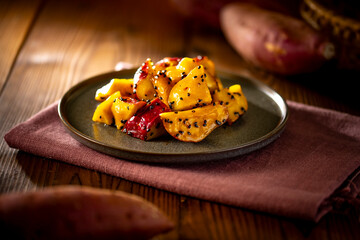 Daigaku imo,Japanese candied sweet potatoes.
Traditional snack in Japan.
