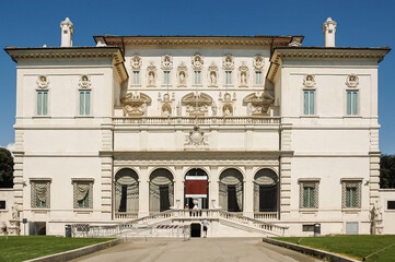Fototapeta na wymiar Galleria Borghese in Villa Borghese, city of Rome