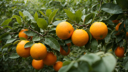oranges on tree