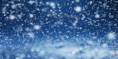 christmas snowy winter snowflakes falling background cinematic