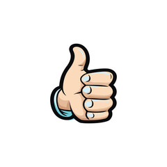 hand thumbs up icon illustration