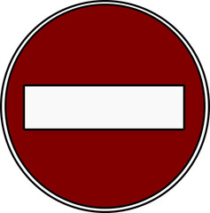 traffic sign symbol no entry