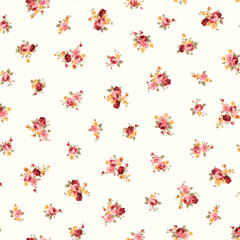 An old-fashioned rose flower pattern perfect for textiles,