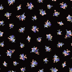 An old-fashioned rose flower pattern perfect for textiles,