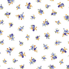 An old-fashioned rose flower pattern perfect for textiles,