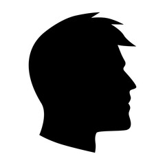 silhouette of a head of a person