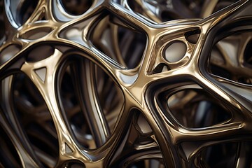 Strong metallic framework. Generative AI