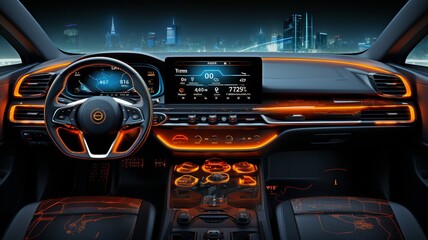 Automobile Interface Composition.