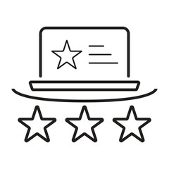 Feedback, review, testimonial, customer thin line icons. Editable stroke. For website marketing design, logo, app, template, ui, etc. Vector illustration modern Designs.