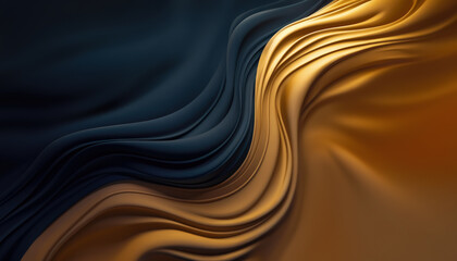 Waves of Gold and Black Silk