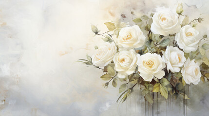 Obraz na płótnie Canvas White flowers bouquet