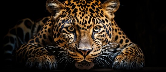 Obraz premium Big cat With copyspace for text