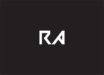 ra letter logo and monogram design