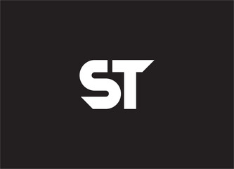 st letter logo and monogram design