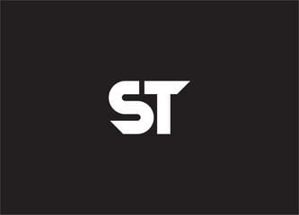 st letter logo and monogram design