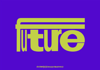 Modern abstract digital alphabet font. Minimal technology typography, Creative urban sport fashion futuristic font and with numbers. vector illustration