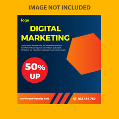 Poster  design template . Digital Marketing  poster. poster 