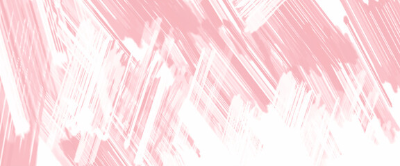 Abstract brush stroke acrylic, watercolor pink and white painted background.