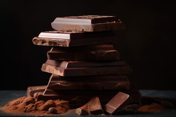 Happy Chocolate Day. Chocolate Day Concept. Chocolate Day Background. Chocolate Day Theme. World Chocolate Day, International Chocolate Day. Generative Ai