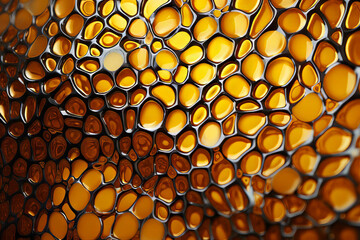 background made of yellow and brown circles