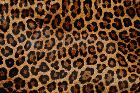 Seamless leopard pattern. Animal skin texture. Natural fur leopard print. Leopard skin background. Animal spot illustration. Wildlife safari concept.