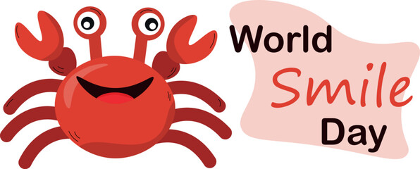 World Smile Day, vector illustration for banner