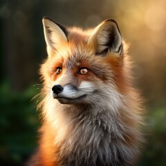 Fototapeta premium a fox looking at the camera