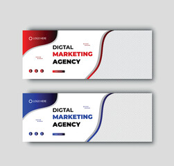 

 corporate business marketing social media facebook cover banner post template