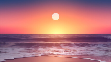 Fototapeta na wymiar sunset over the sea, beautiful wallpaper