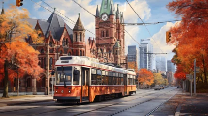 Fotobehang Toronto streetcar © Rimsha