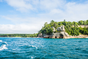 Obraz premium Pictured Rocks National Lakeshore in Michigan.