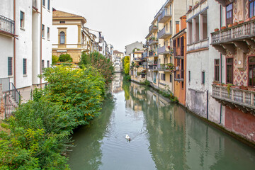 historical center of Padua in Veneto region