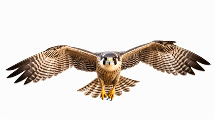 Very beautiful falcon in flight