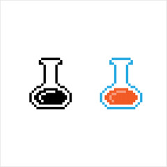 Beaker Icon Pixel Art M_2302001