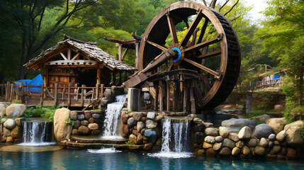 Water wheel In Korea