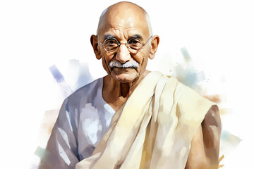 Gandhi in hand writing