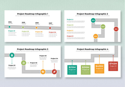Project Roadmap Infographic Design