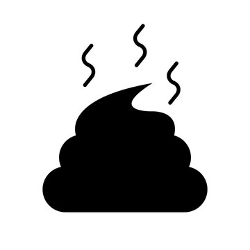 recommend clip art: Poop and poop smell silhouette icon. Feces. Vector.