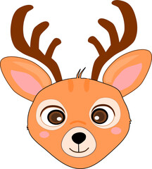 cute cartoon reindeer.