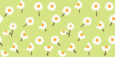 Tropical nature seamless pattern hand-drawn plants, simple small flowers. Flowers Branches and Leaves Repeating Seamless pattern hand-drawn with tropical leaves. floral seamless pattern with leaves