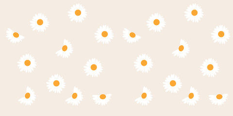 Tropical nature seamless pattern hand-drawn plants, simple small flowers. Flowers Branches and Leaves Repeating Seamless pattern hand-drawn with tropical leaves. floral seamless pattern with leaves