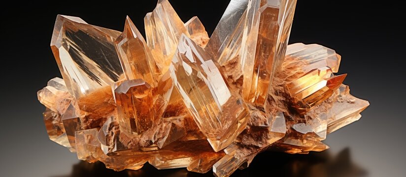 Czech republic s Cerussite found in Stribro With copyspace for text