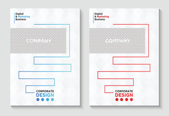 Corporate Book Cover Template Design 