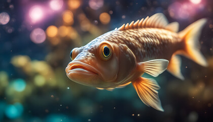 Stargazer fish, ultra hd, 4k, 8k, ai generated - obrazy, fototapety, plakaty