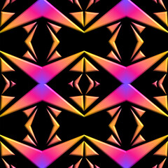 Obraz premium Seamless origami shape gradient pattern for textile or fashion 
