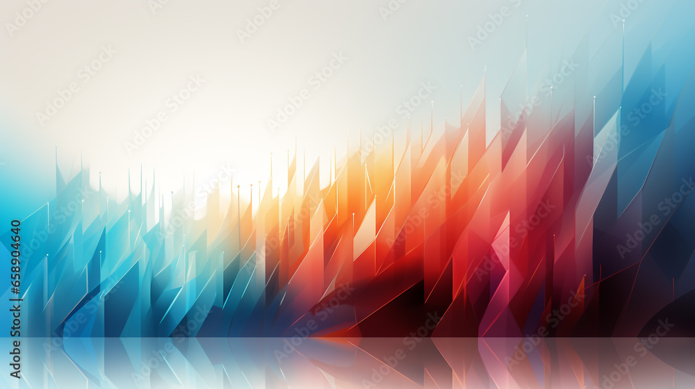 Poster arrow movement abstract design upward direction with motion. various color combinations.