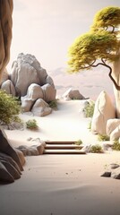 Obraz na płótnie Canvas zen garden