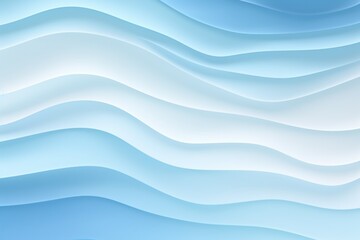 Abstract Texture of Light Blue Wavy Ripples with Gradient Transition to White Background